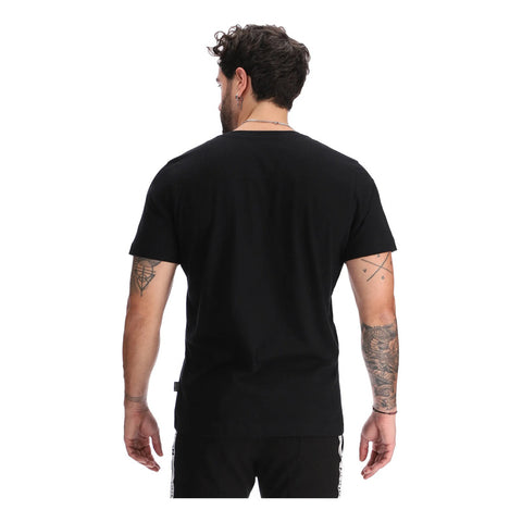 Playera Boy London Negra Logo Águila Estampado Para Hombre Negro Grande