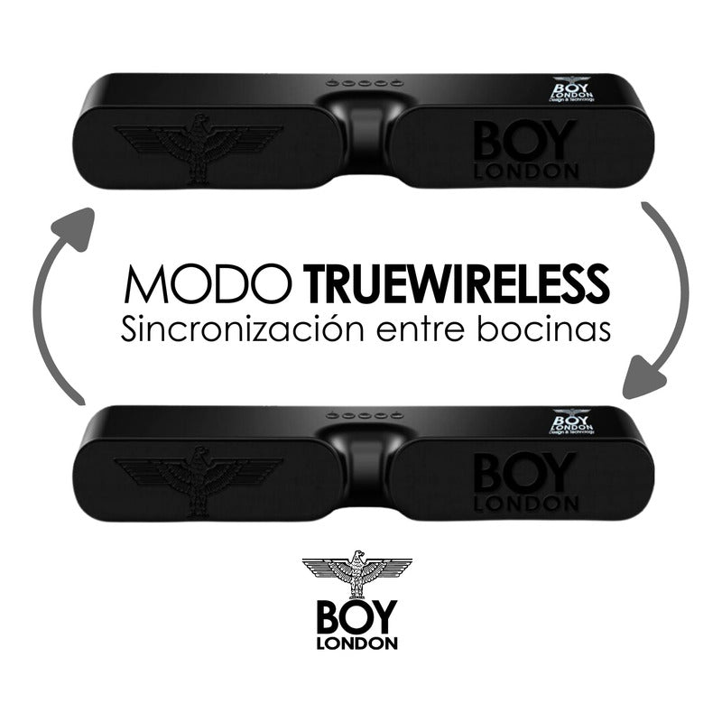 Bocina De Bluetooth Doble Portátil Usb Dolby Mp3 Boy London