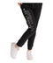 Pants Jogger Negro De Dama Letras Foil Plateadas Boy London