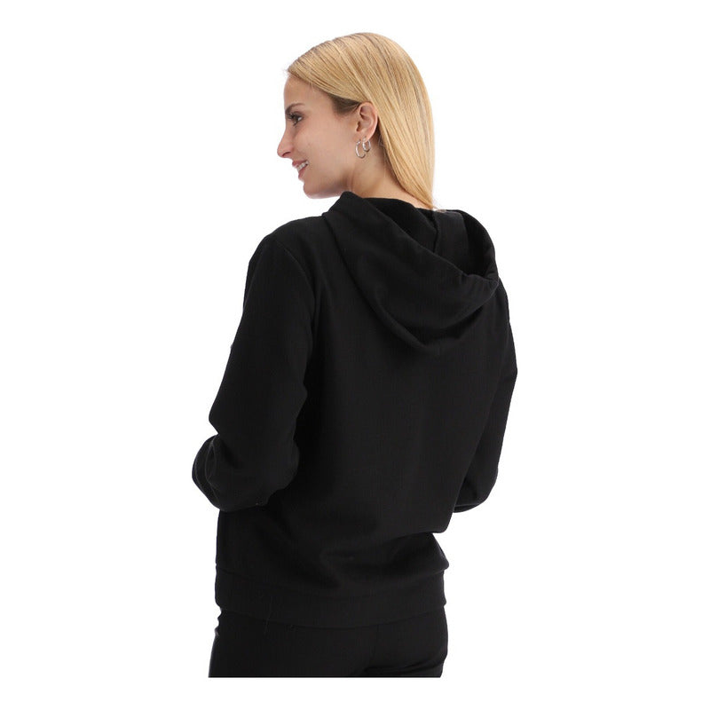 Sudadera Negra Mujer Letras Texturizadas Hd Rosa Boy London