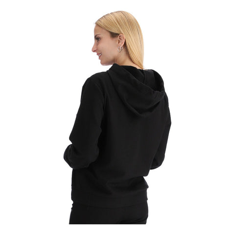 Sudadera Negra Mujer Letras Texturizadas Hd Rosa Boy London