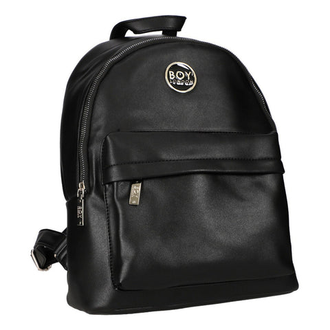 Mini Mochila Negra Para Mujer Dama Antirrobo Boy London Color Negro Diseño De La Tela Liso
