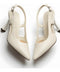 Zapatillas Tacones De Dama Elegantes Boy London Shoes Hueso Mate