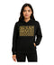 Sudadera Negra De Mujer Animal Print Pedreria Oro Boy London