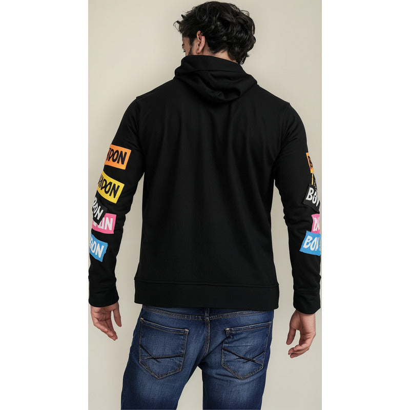 Sudadera Negra Para Hombre Boy London Original