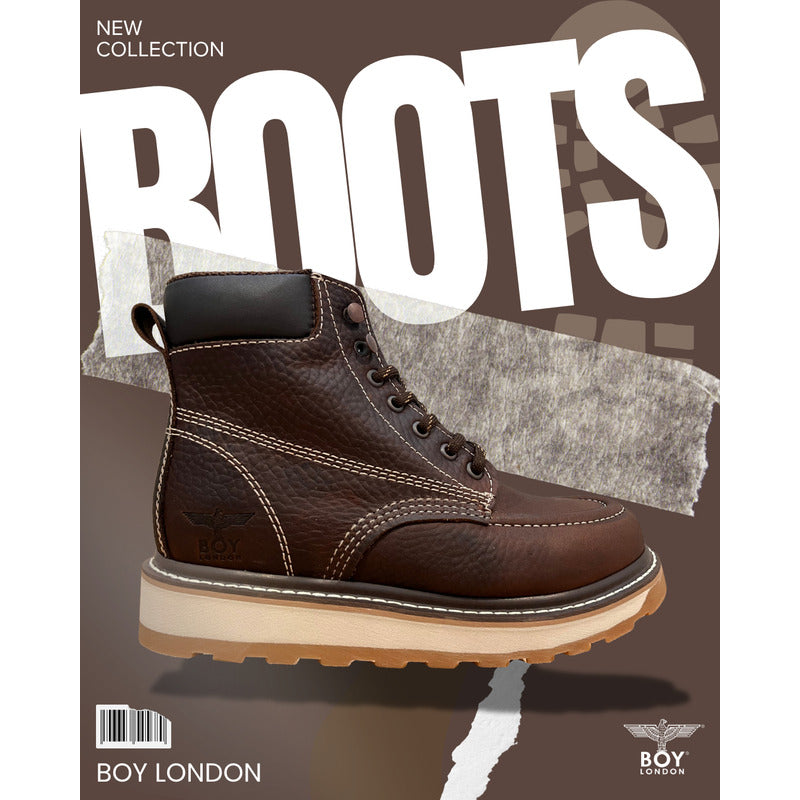 Botas De Piel Para Hombre Casual Industrial Boy London Shoes