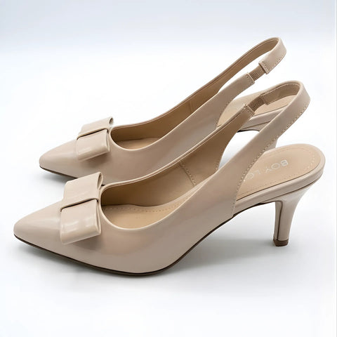 Sandalias Nude Tacones De Dama Elegantes Boy London Shoes Beige