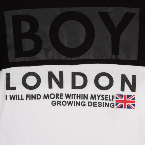 Blusa De Dama Crop Top Manga Larga Casual Juvenil Boy London Blanco Y Negro