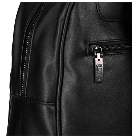 Mini Mochila Negra Casual Para Mujer Antirrobo Boy London Negro Liso