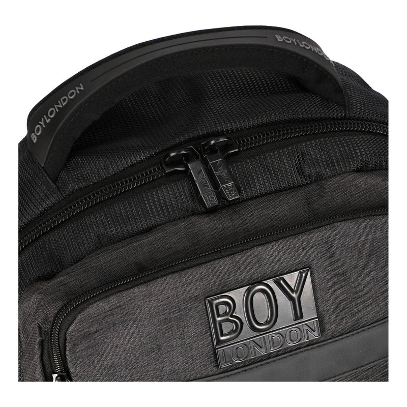 Backpack Mochila Negra Escolar Deportiva De Viaje Boy London