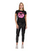 Leggins Vinipiel Negro Mallon Casual Mujer Placa Boy London