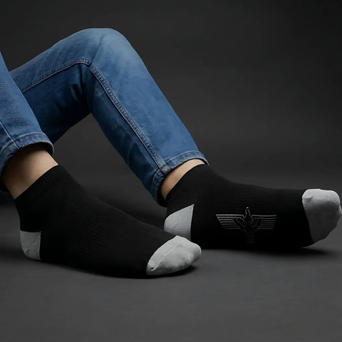 Calcetines Boy London Hombre Transpirable Paquete 6 Pares Negro Unitalla