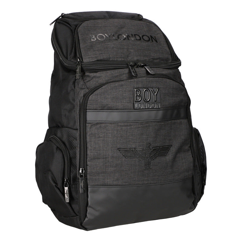 Backpack Mochila Negra Escolar Deportiva De Viaje Boy London