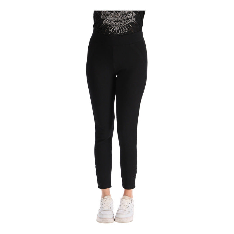 Leggins Mallon Casual Negro Para Mujer Dama Boy London