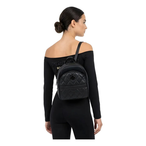 Mochila Urbana Acolchada Negra Boy London Para Mujer Negro Acolchado