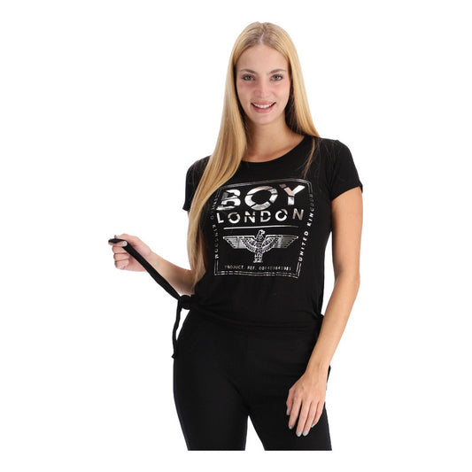 Blusa Dama Letras Plata Con Nudos A Los Costados Boy London