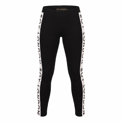 Pants Deportivo Ajustado Negro Mujer Letras Boy London