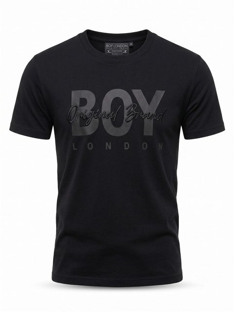 Playera Negra Hombre Boy London Logo Original Brand