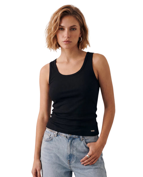 Blusa Tirantes Boy London Mujer Negra