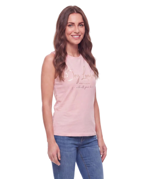 Playera Sin Mangas Rosa Mujer Boy London Wherever You Go