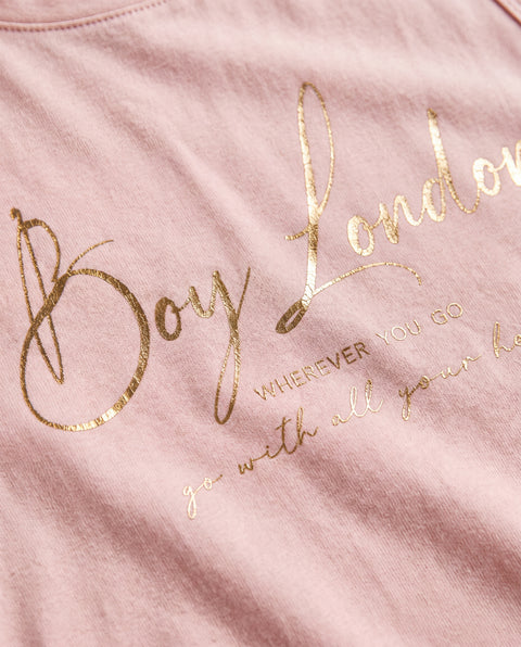 Playera Sin Mangas Rosa Mujer Boy London Wherever You Go
