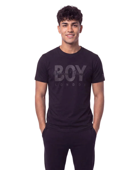 Playera Negra Hombre Boy London Logo Original Brand
