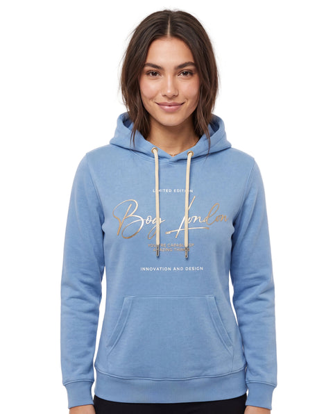 Sudadera Boy London Mujer Azul Cielo Plateado Limited
