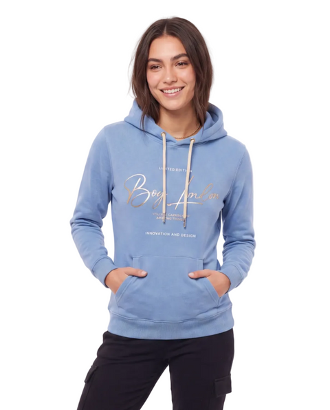 Sudadera Boy London Mujer Azul Cielo Plateado Limited