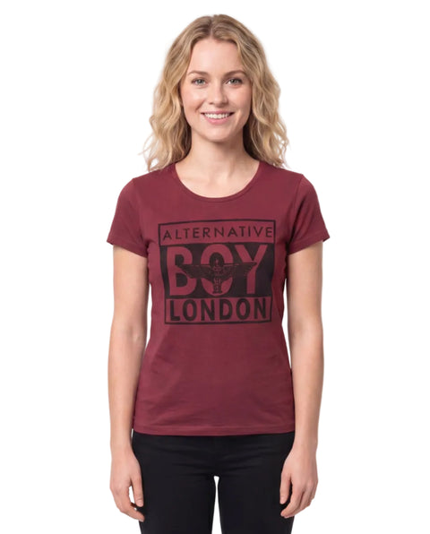 Playera Boy London Mujer Vino Alternative Águila
