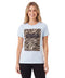 Playera Boy London Mujer Blanca Cebra Follow Your Heart