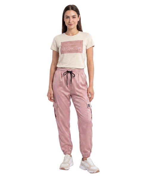 Pantalón Jogger Rosa De Vinipiel Casual Juvenil Boy London
