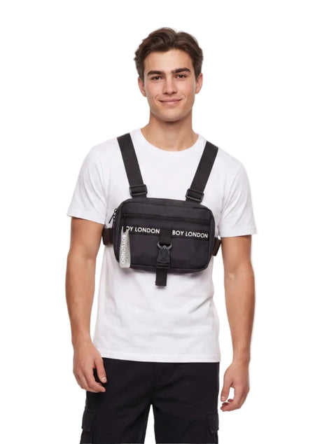 Pechera Urbana BOY LONDON Negra Bolso de Pecho Táctico