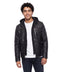 Chamarra Biker Urban Negra con Capucha