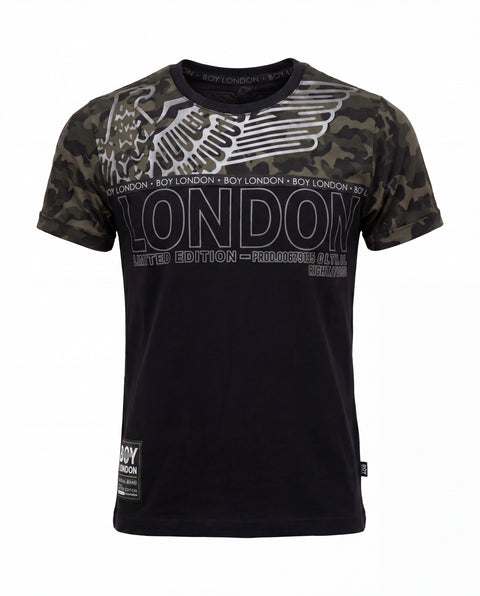 Playera Militar Hombre Estampado Limited Edition Boy London