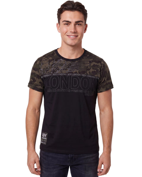 Playera Militar Hombre Estampado Limited Edition Boy London