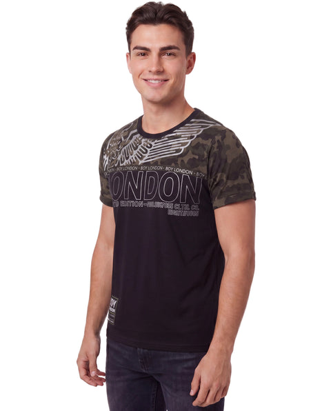 Playera Militar Hombre Estampado Limited Edition Boy London