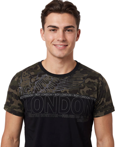 Playera Militar Hombre Estampado Limited Edition Boy London