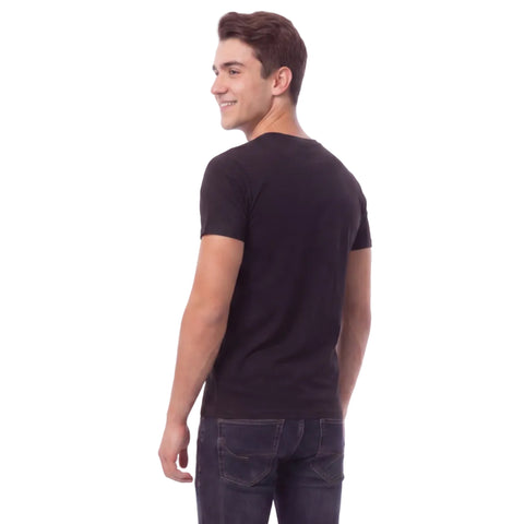 Playera Boy London Hombre Foil Dorado Negra