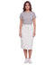 Falda Boy London Mujer Blanca Cargo Midi Utility