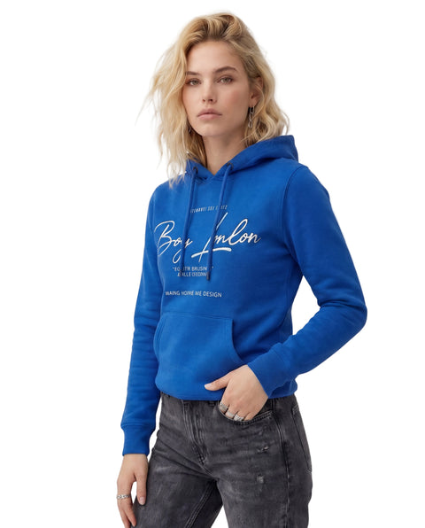 Sudadera Boy London Mujer Azul Rey Dorado Limited