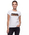 Playera Boy London Mujer Blanca Águila Foil Dorado