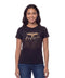 Playera Boy London Mujer Negra Foil Dorado Animal