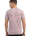 Playera Boy London Waffle Firma Caligráfica Lila Pálido