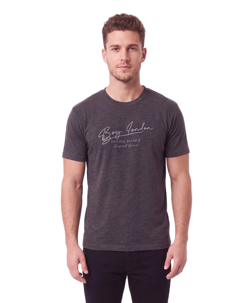 Playera Gris Oxford Boy London Firma Original Brand