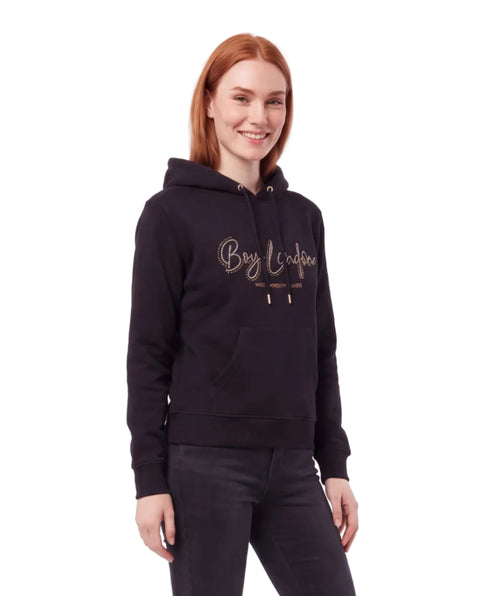 Sudadera Negro de mujer Boy London Pedrería Dorada