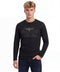 Playera Manga Larga Boy London Hombre Negra Camo Blackout
