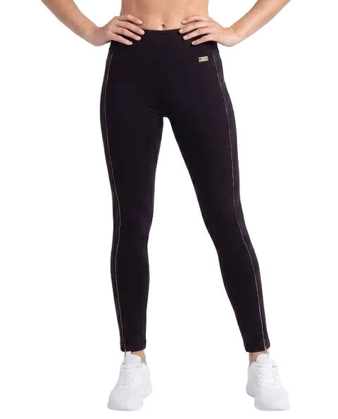 Leggins Boy London Mujer Negros Placa Dorada Placa