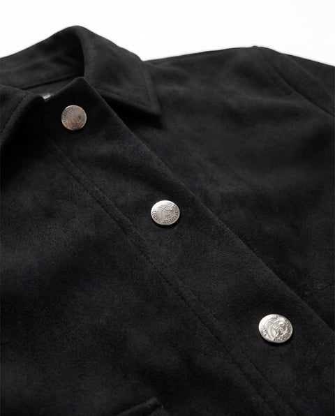 Chamarra de Dama Boy London  Negra Cropped Botones