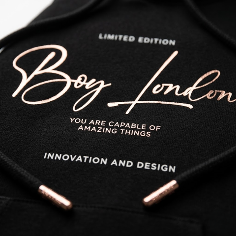 Sudadera Boy London Mujer Negra Dorado Limited Edition
