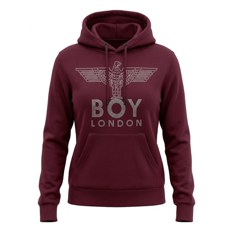 Sudadera Vino de Mujer Boy London Águila Pedrería